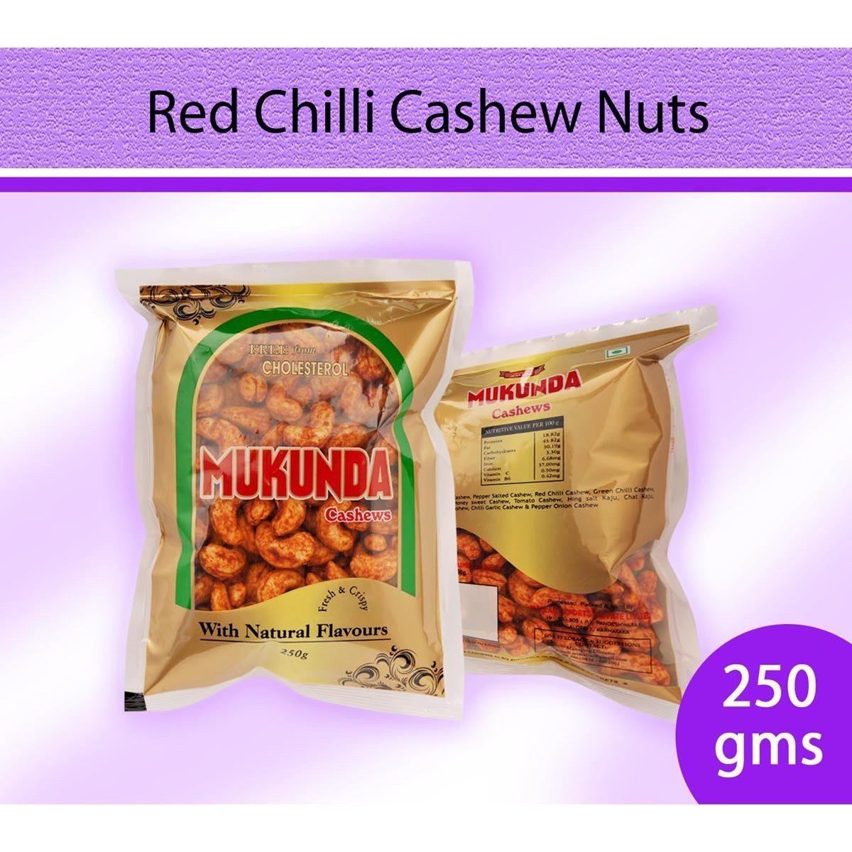 Red Chilli Cashew Nuts : Dry Fruits & Nuts - Mangalore Spice