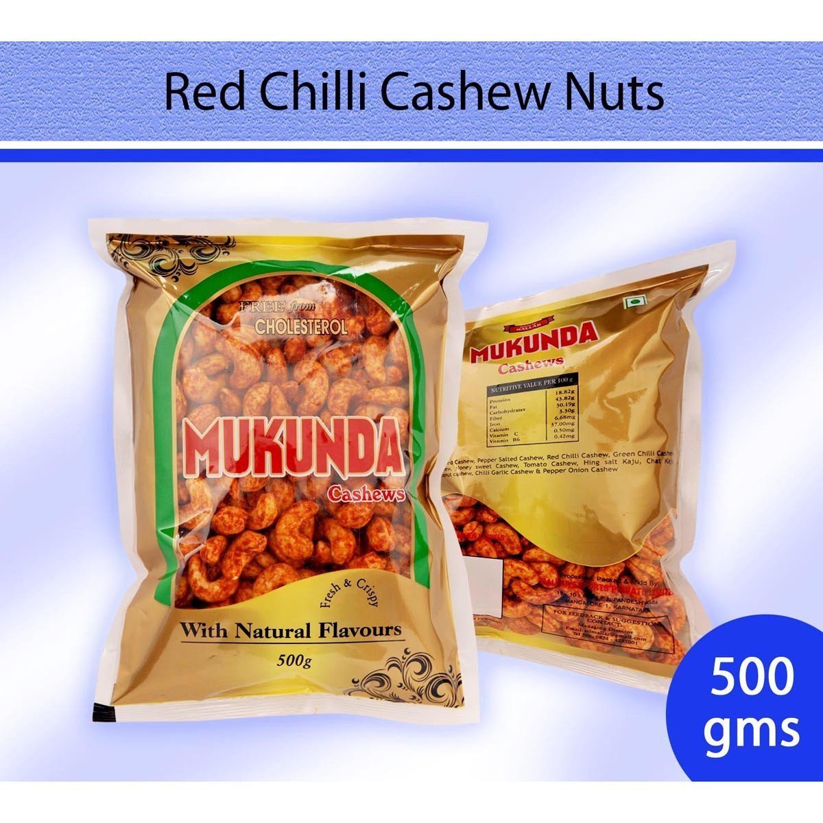Red Chilli Cashew Nuts : Dry Fruits & Nuts - Mangalore Spice