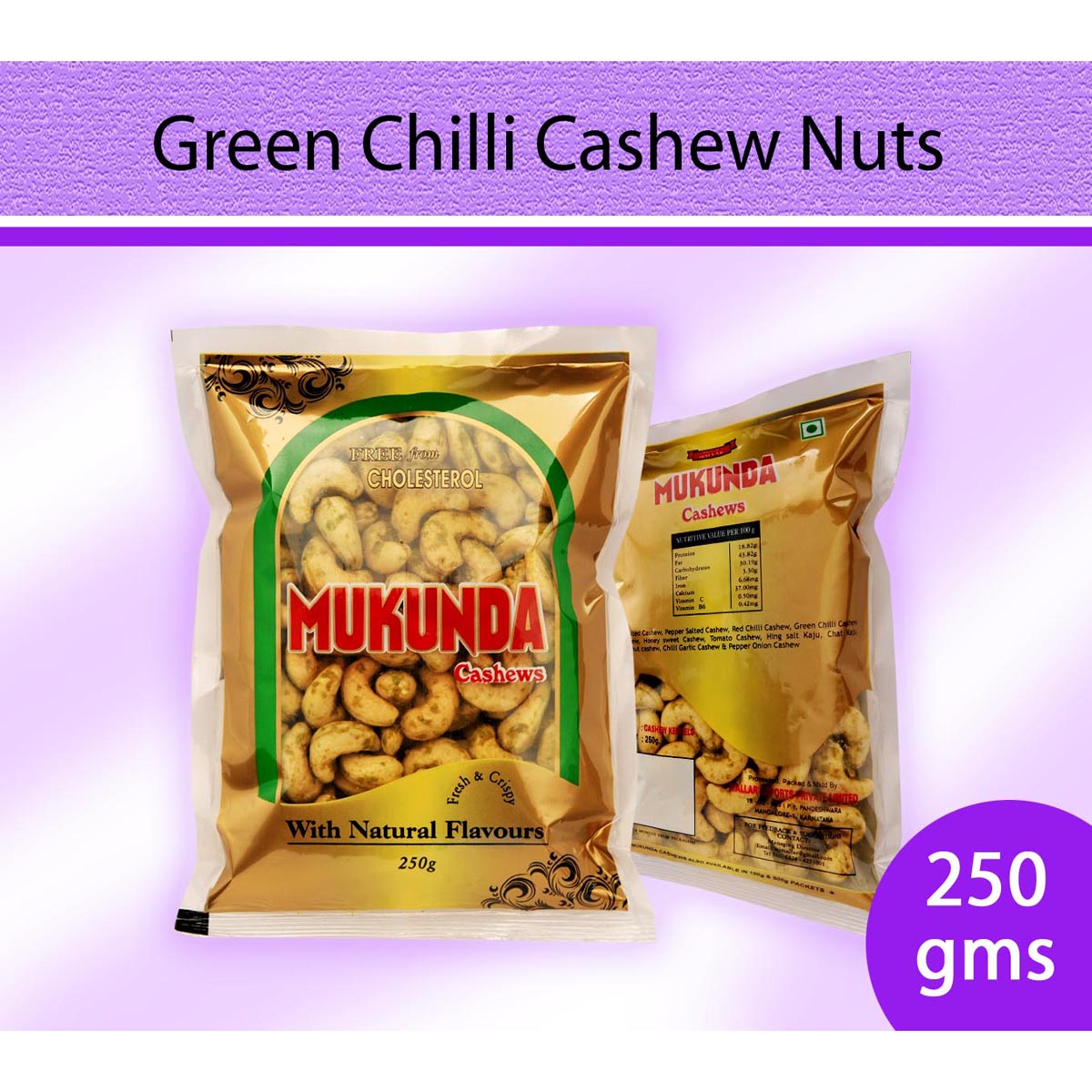 Green Chilli Cashew Nuts : Dry Fruits & Nuts - Mangalore Spice