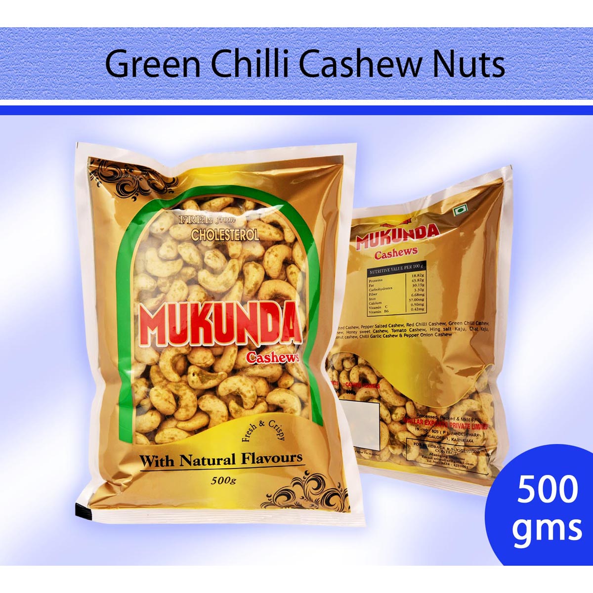 Green Chilli Cashew Nuts : Dry Fruits & Nuts - Mangalore Spice