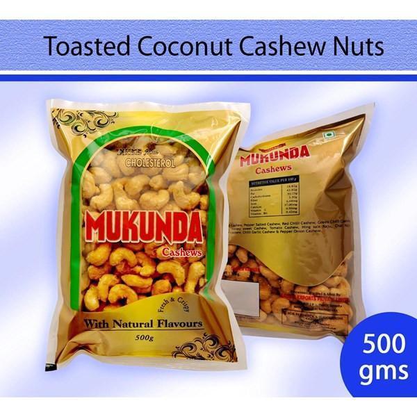 Toasted Coconut Flavour Cashew Nuts : - Mangalore Spice
