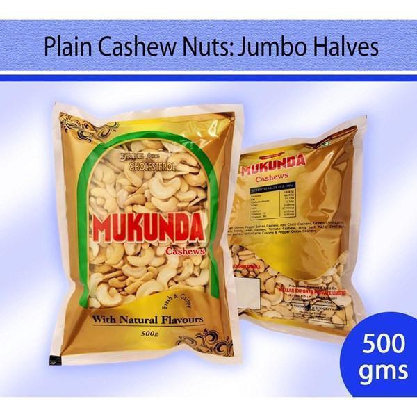 Plain Jumbo Halves Cashew Nuts : Dry Fruits & Nuts - Mangalore Spice