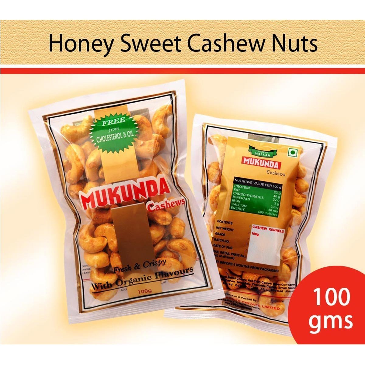 Honey Glazed Cashew Nuts :  - Mangalore Spice